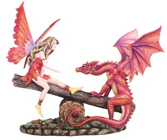 Fairy and Dragon on Seesaw