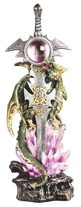 Green Dragon with Sword