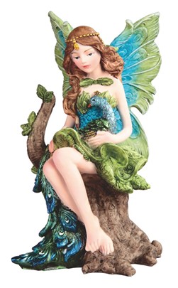 Fairy Holding Peacock on her Lap