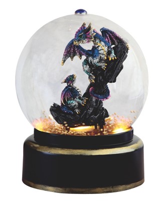 Blue Dragon in AP Snow Globe