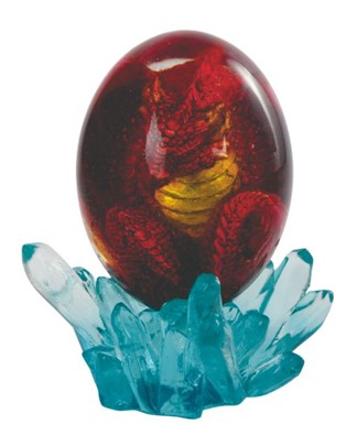 Red Dragon in Arcylic Egg