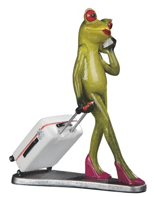 Frog Pulling Suitcase