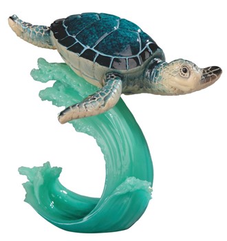Sea Turtle on Wave