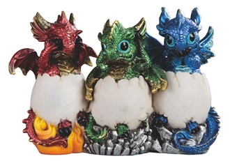 3 Wise Dragons in Eggs