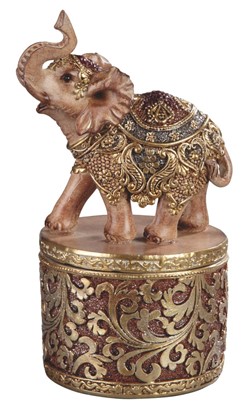 Thai Elephant Trinket Box