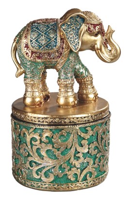 Thai Elephant Trinket Box