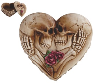 Skull Couple Trinket Box