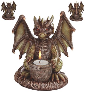 Dragon Incense/Cone Burner & Tea Light Holder