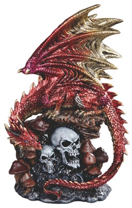 Dragon Guarding Skulls