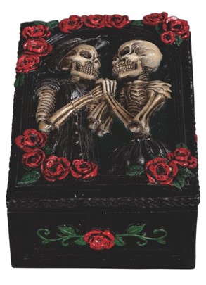 Skull Couple Trinket Box