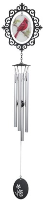 Red Cardinal Glass Chime