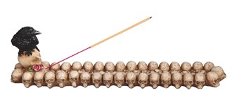 Crow and Skull Incense Burner