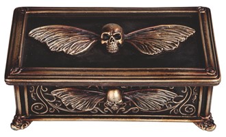 Skull Moth Trinket Box