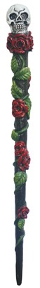 Wand Skull Rose