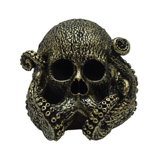 Gold Octopus Skull