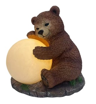 LED Brown Bear Moon