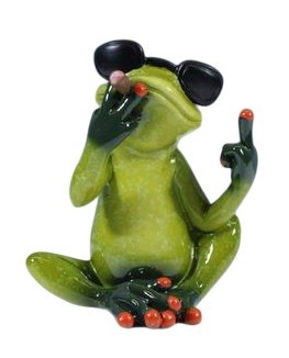 Frog Naughty Cigar and Sunglasses