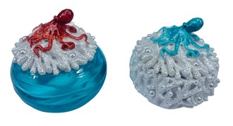Octopus Coral Trinket Box Set