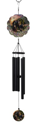 Spinner Black Bear Wind Chime