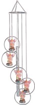 View 5-Ring Polyresin Guardian Angel Wind Chime