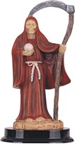 View 5" Santa Muerte Red