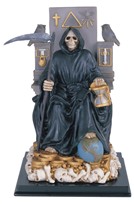 View 10 3/4" Santa Muerte wealth Black