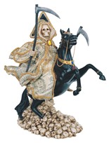View 13" Santa Muerte Money Black Horse