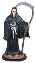 View Large-scale 24" Santa Muerte Black