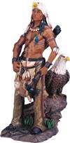 View Indian Warrior with Eagle