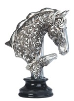 View Decorative Silver Horse with Foal