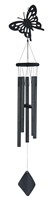 View Black Butterfly Wood/Metal Wind Chime