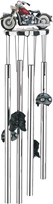 View Motorcycle-Red Round Top Wind Chime