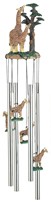 View Giraffe with Baby Round Top Wind Chime
