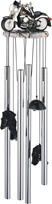 View Motorcycle-Black Round Top Wind Chime