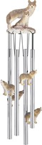 View Wolf Family Round Top Wind Chime