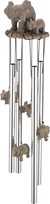 View Elephant Family Round Top Wind Chime