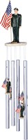 View US Army with US Flag  Top Wind Chime