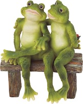 View Frog Couple sitting on Bench