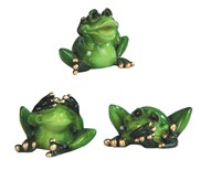 View See/Speak/Hear No Evil Frog Set