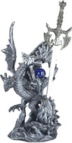 View Silver Dragon with Sword