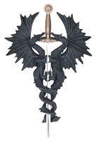 View Dragon Wall Plaque Sword