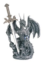 View Silver Dragon with Sword