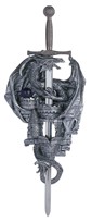 View Silver Dragon with Sword