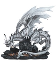 View Large-scale White Dragon with Trinket Box