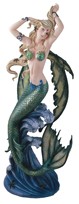 View Large-scale Green Mermaid Fairy on wave
