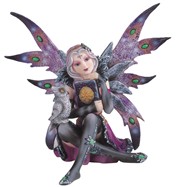View Pink Fairy Reading with an Owl