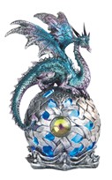 View Blue Purple Dragon Globe w/LED