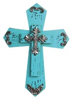 View Turquoise Woodlike Cross