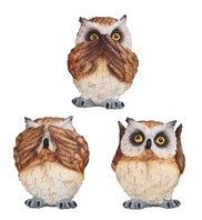 View Owl 3 No Evils 3pc Set