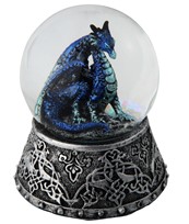 View Blue Dragon Snow Globe